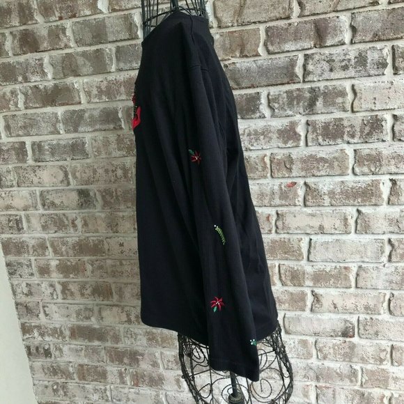 Cardinal Long Sleeve Pullover top XL Redbird Embroidered Designers Orig… - Picture 8 of 12